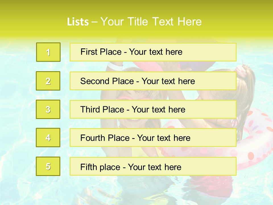 Joy Wet Child PowerPoint Template