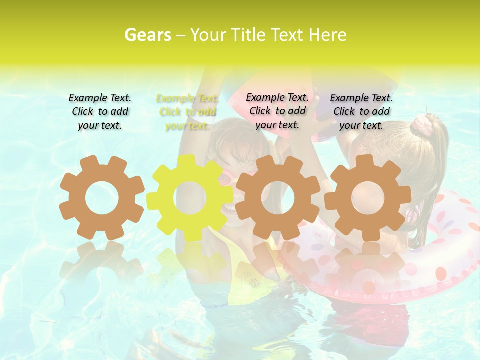 Joy Wet Child PowerPoint Template