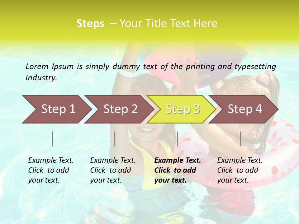 Joy Wet Child PowerPoint Template