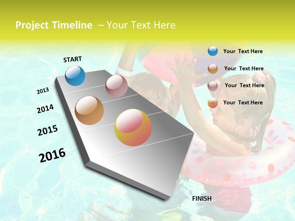 Joy Wet Child PowerPoint Template