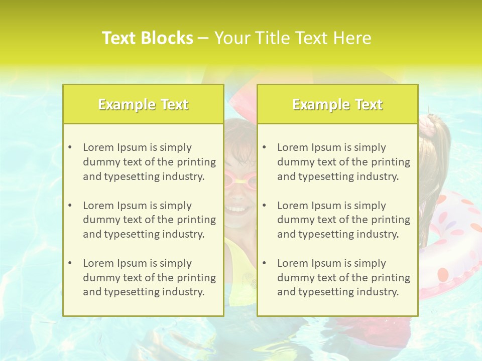 Joy Wet Child PowerPoint Template