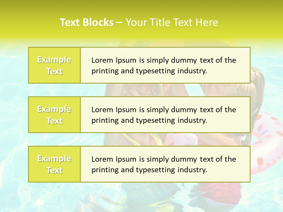 Joy Wet Child PowerPoint Template