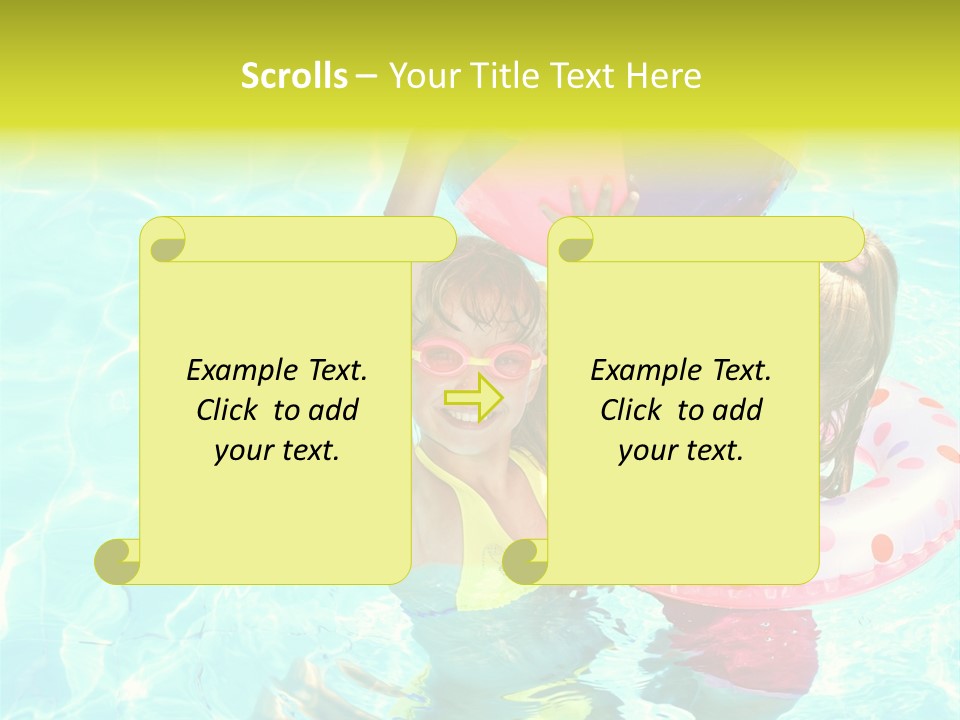 Joy Wet Child PowerPoint Template