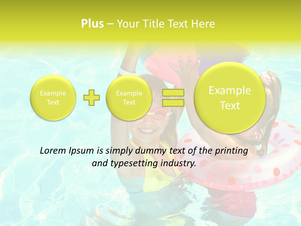 Joy Wet Child PowerPoint Template