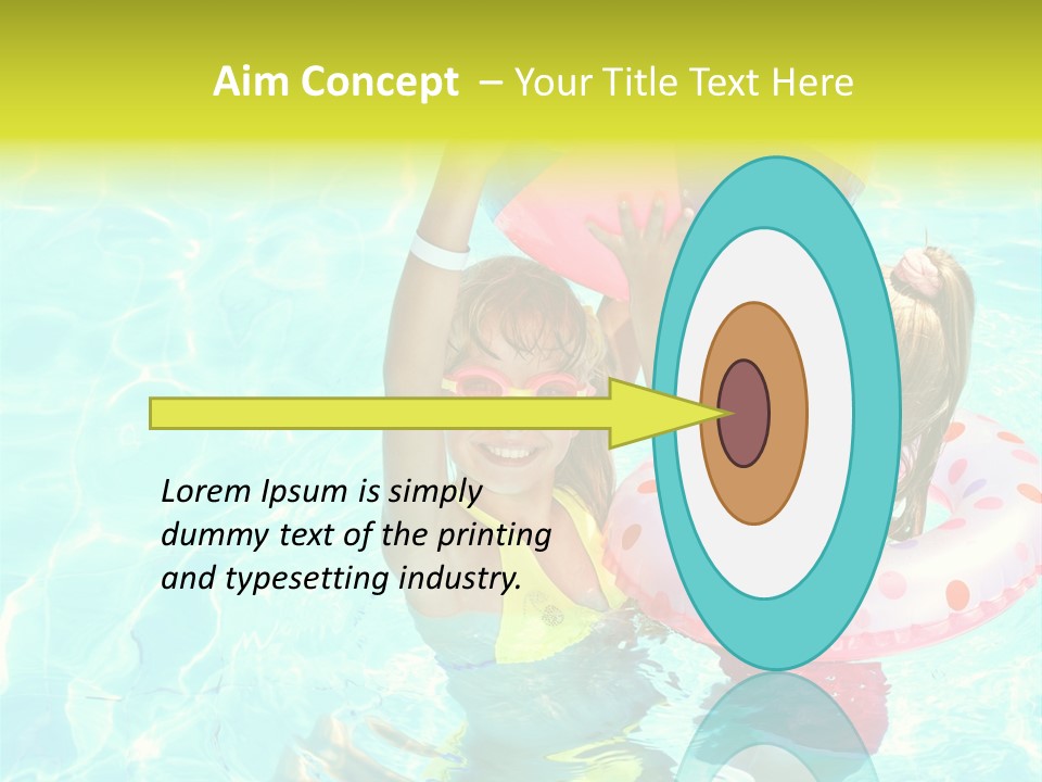 Joy Wet Child PowerPoint Template