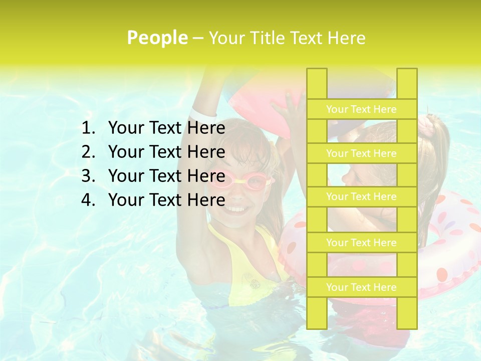 Joy Wet Child PowerPoint Template