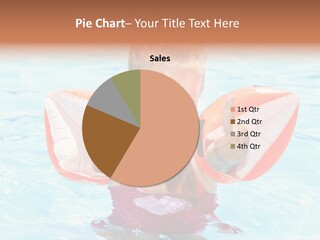 Pool Thumb Up Arm Bands PowerPoint Template