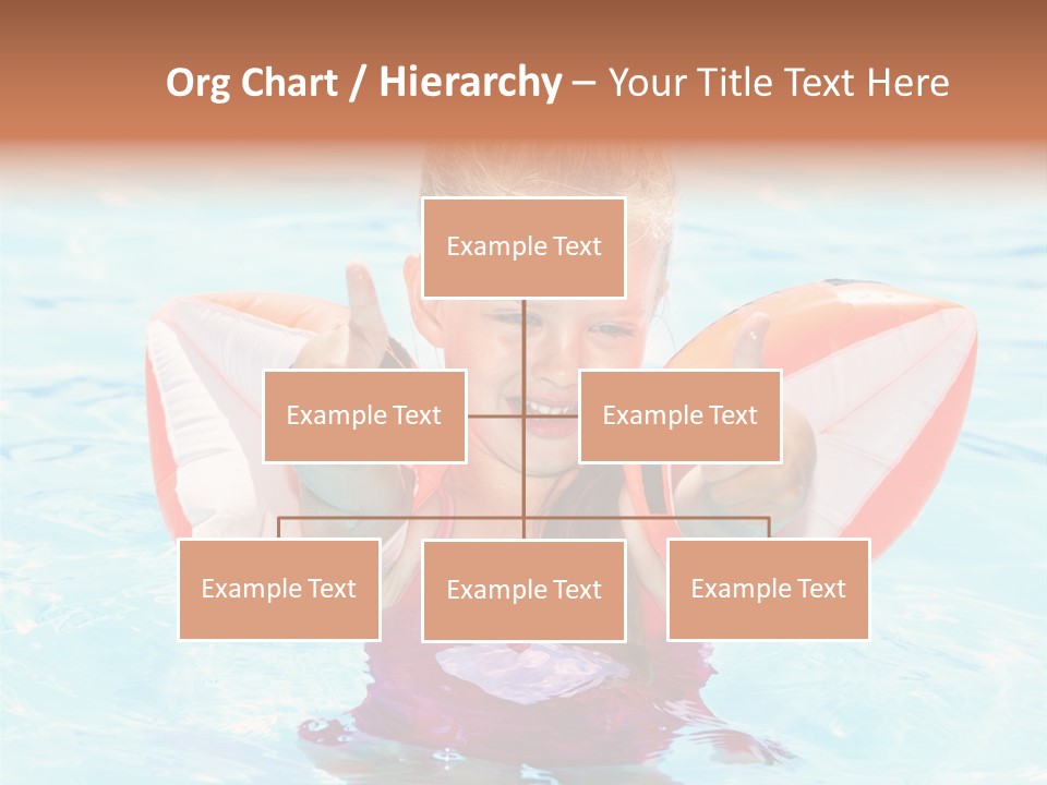 Pool Thumb Up Arm Bands PowerPoint Template