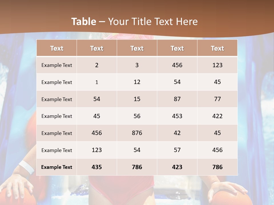 Play Outdoor Vacations PowerPoint Template