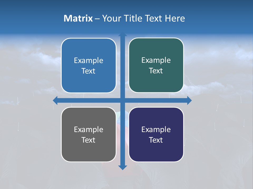 Cloud People Rainbow PowerPoint Template