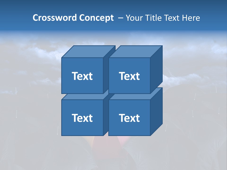 Cloud People Rainbow PowerPoint Template