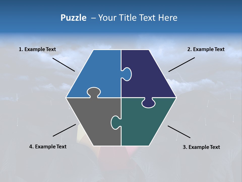 Cloud People Rainbow PowerPoint Template