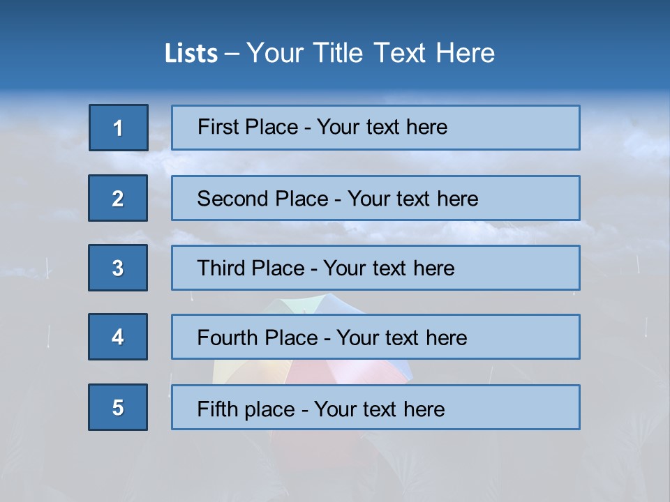 Cloud People Rainbow PowerPoint Template