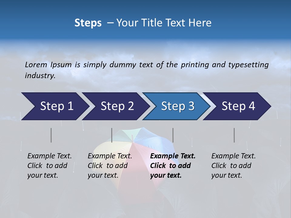 Cloud People Rainbow PowerPoint Template
