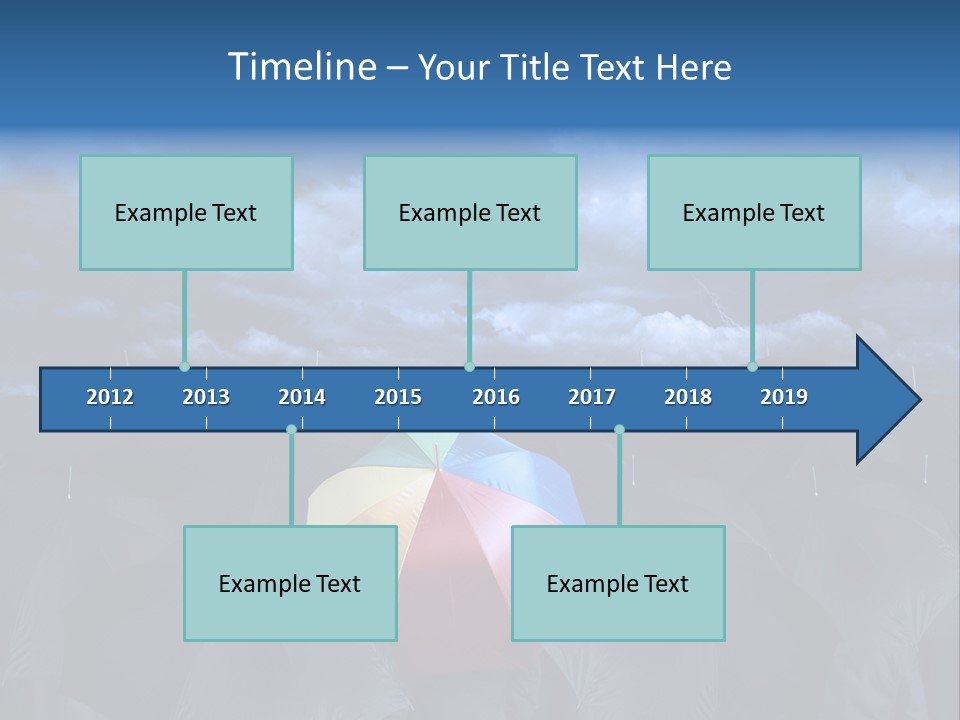 Cloud People Rainbow PowerPoint Template