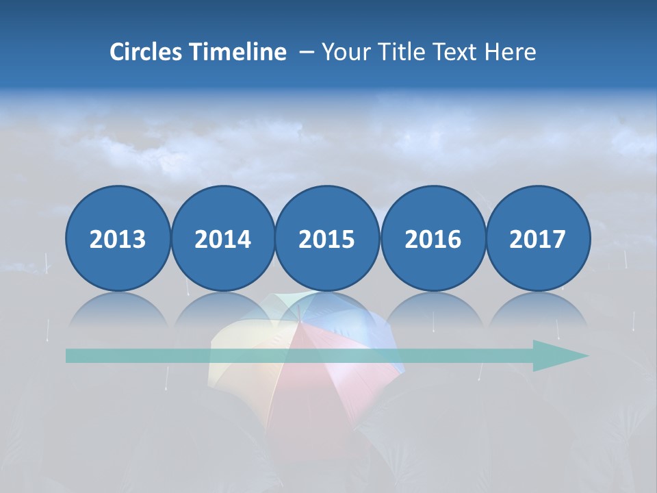 Cloud People Rainbow PowerPoint Template