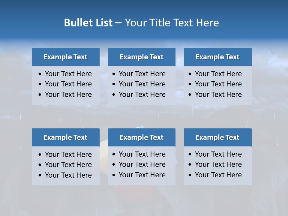 Cloud People Rainbow PowerPoint Template