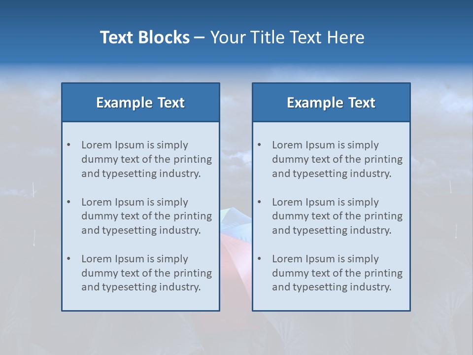 Cloud People Rainbow PowerPoint Template