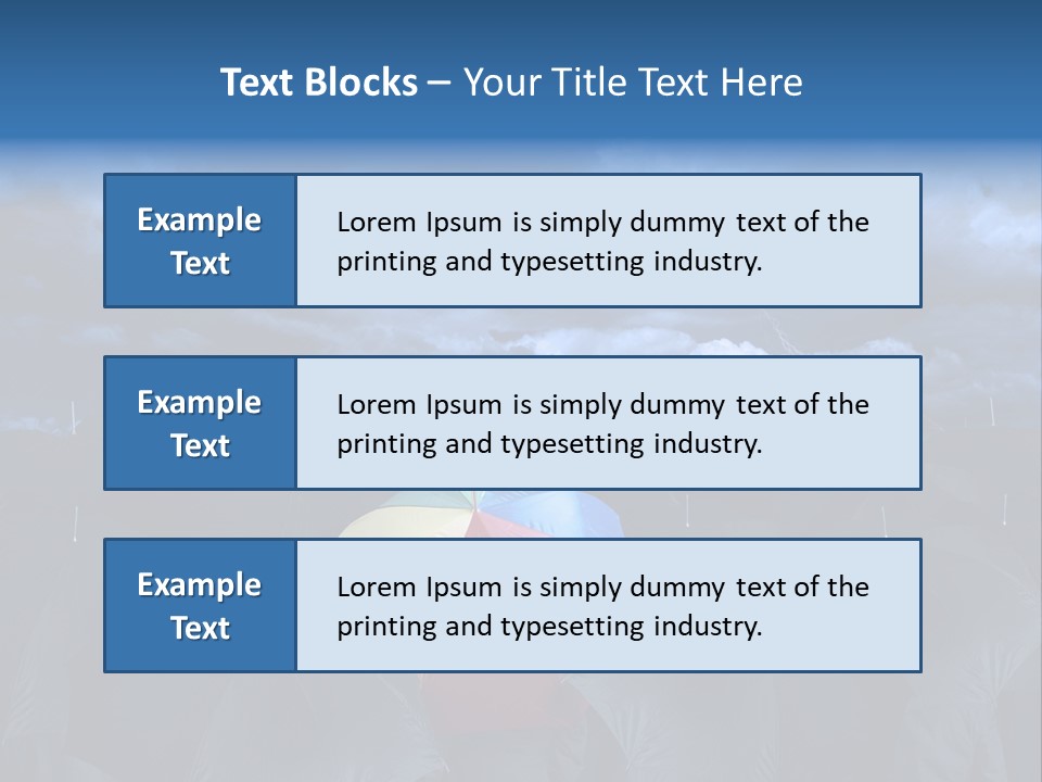 Cloud People Rainbow PowerPoint Template