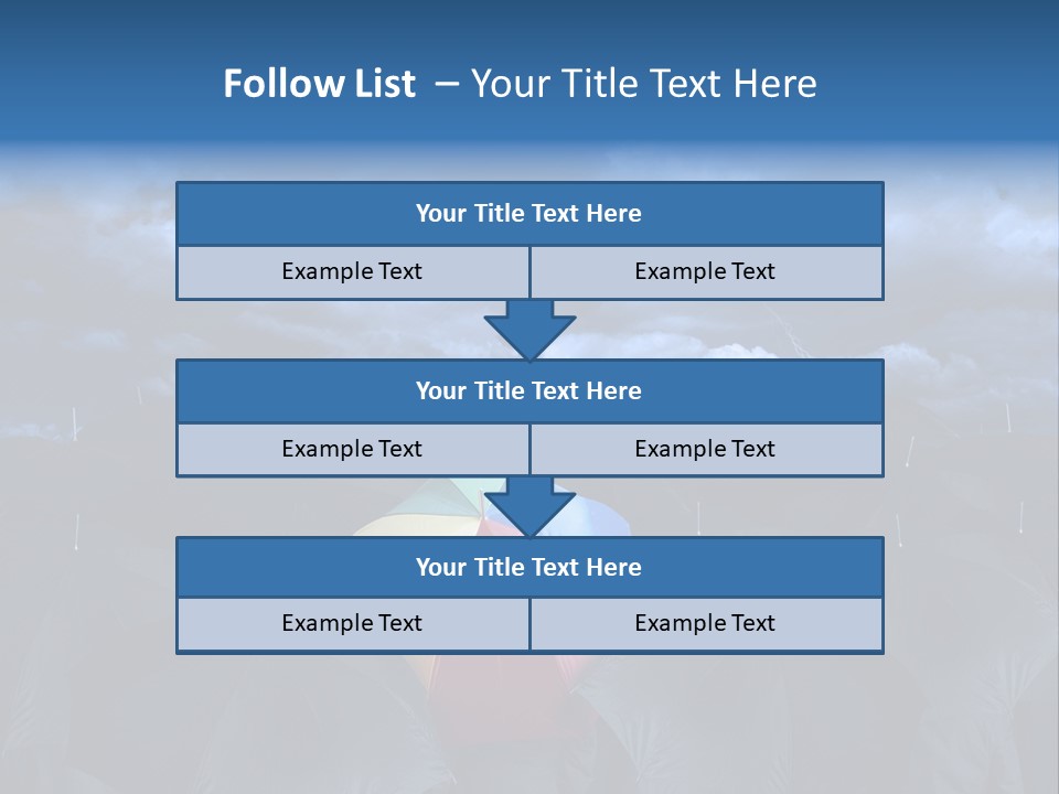 Cloud People Rainbow PowerPoint Template