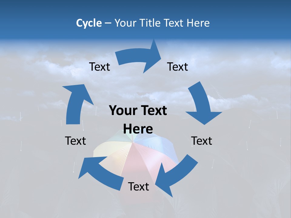 Cloud People Rainbow PowerPoint Template