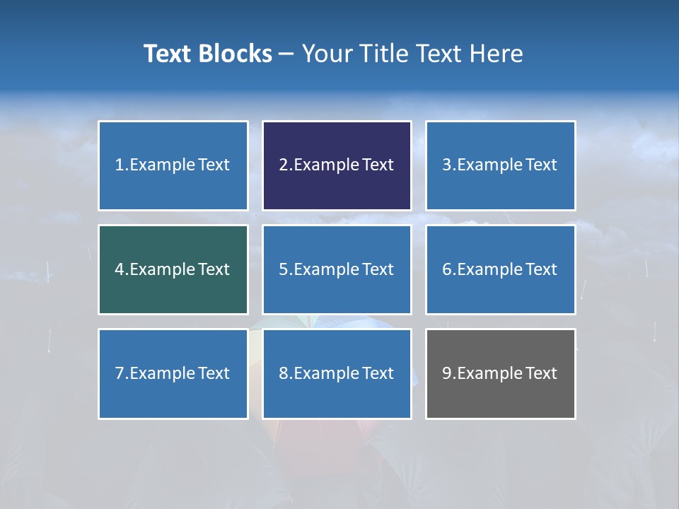 Cloud People Rainbow PowerPoint Template