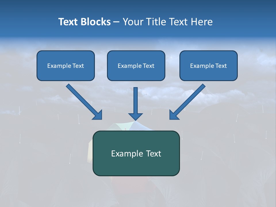 Cloud People Rainbow PowerPoint Template
