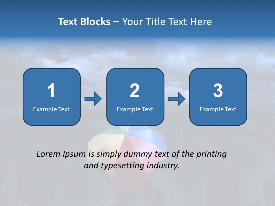 Cloud People Rainbow PowerPoint Template