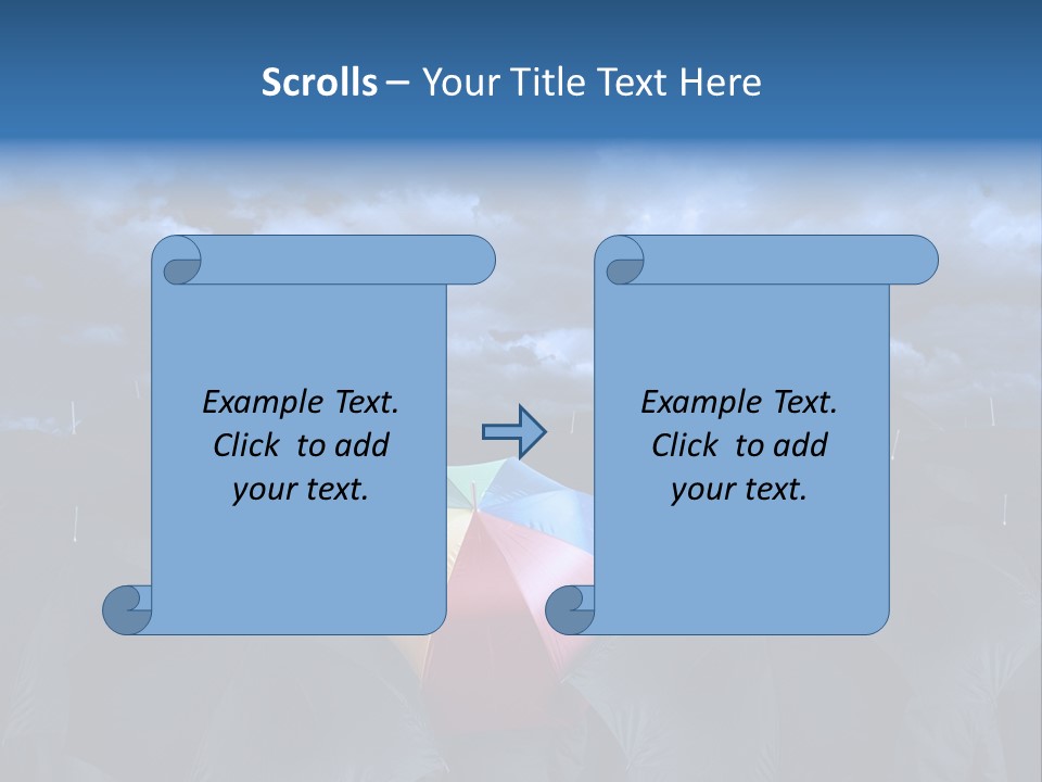 Cloud People Rainbow PowerPoint Template