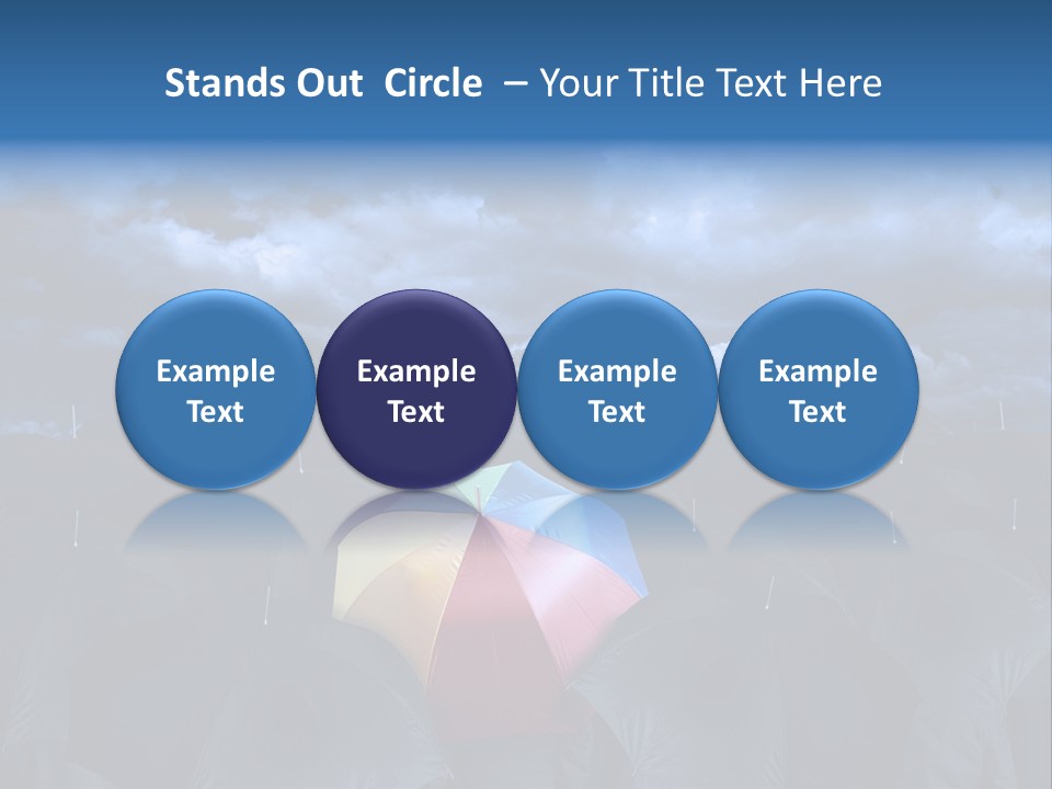 Cloud People Rainbow PowerPoint Template