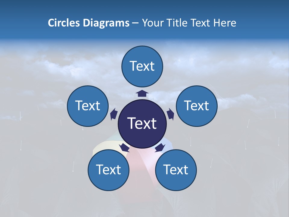 Cloud People Rainbow PowerPoint Template