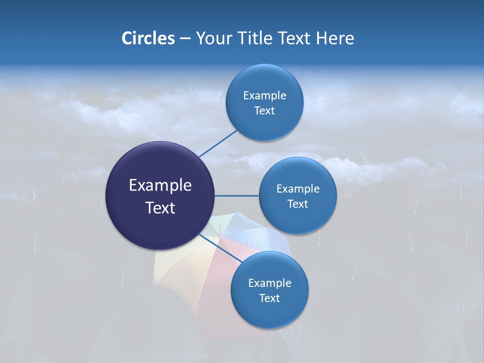 Cloud People Rainbow PowerPoint Template