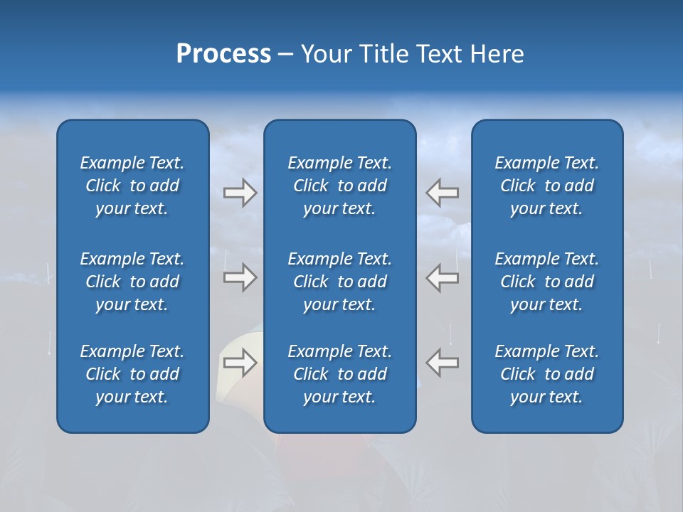 Cloud People Rainbow PowerPoint Template