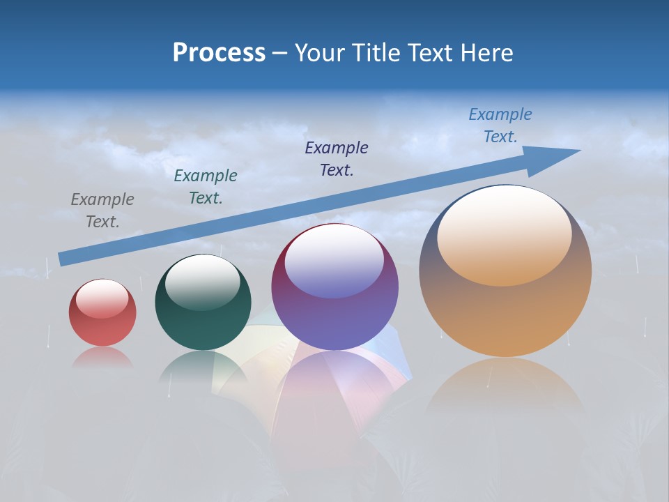 Cloud People Rainbow PowerPoint Template