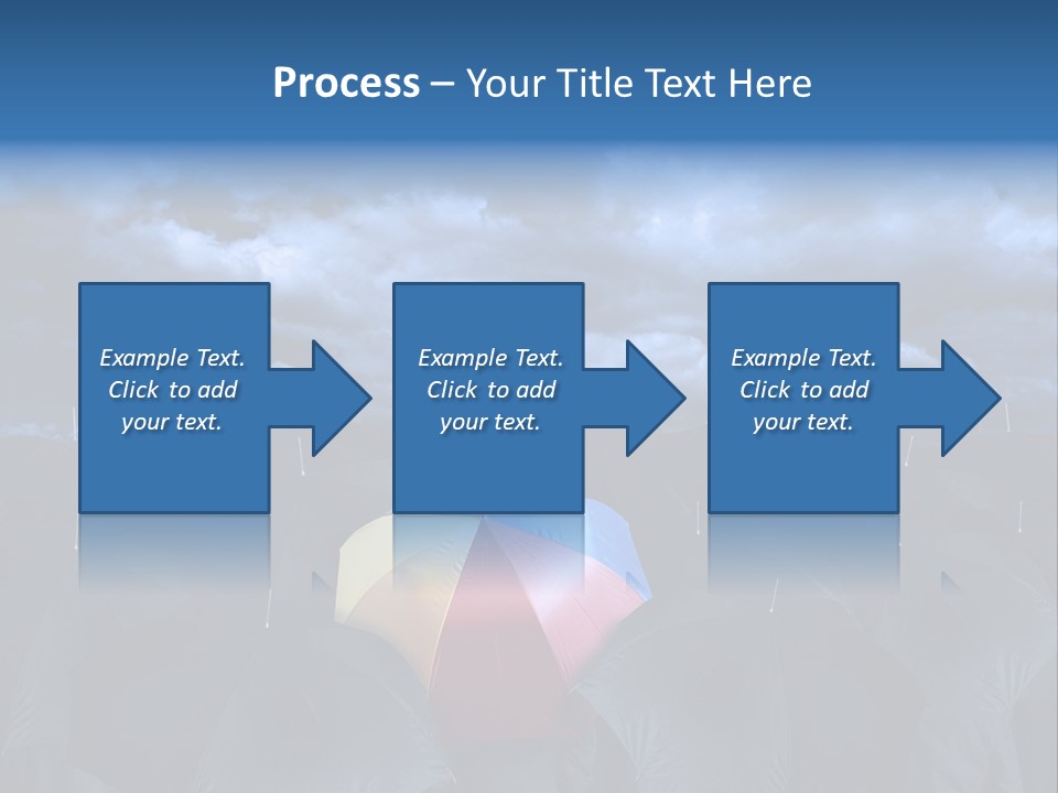 Cloud People Rainbow PowerPoint Template