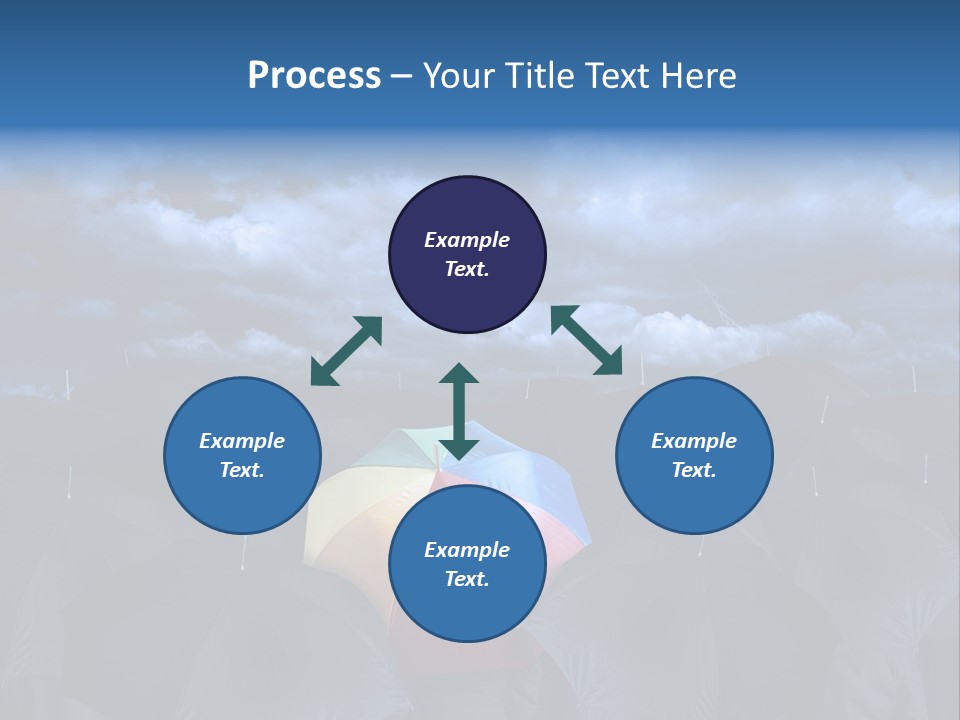 Cloud People Rainbow PowerPoint Template