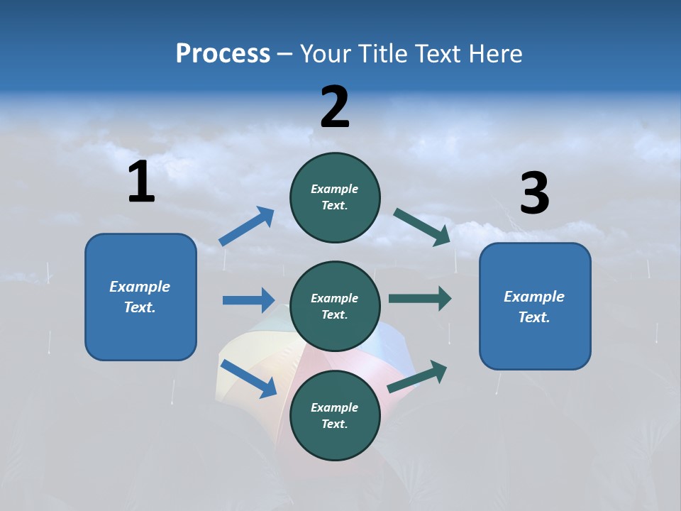 Cloud People Rainbow PowerPoint Template