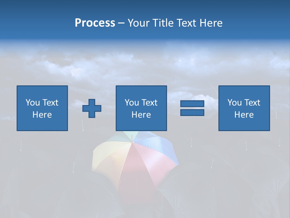 Cloud People Rainbow PowerPoint Template
