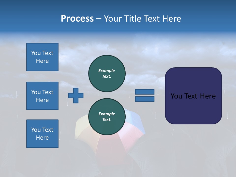 Cloud People Rainbow PowerPoint Template