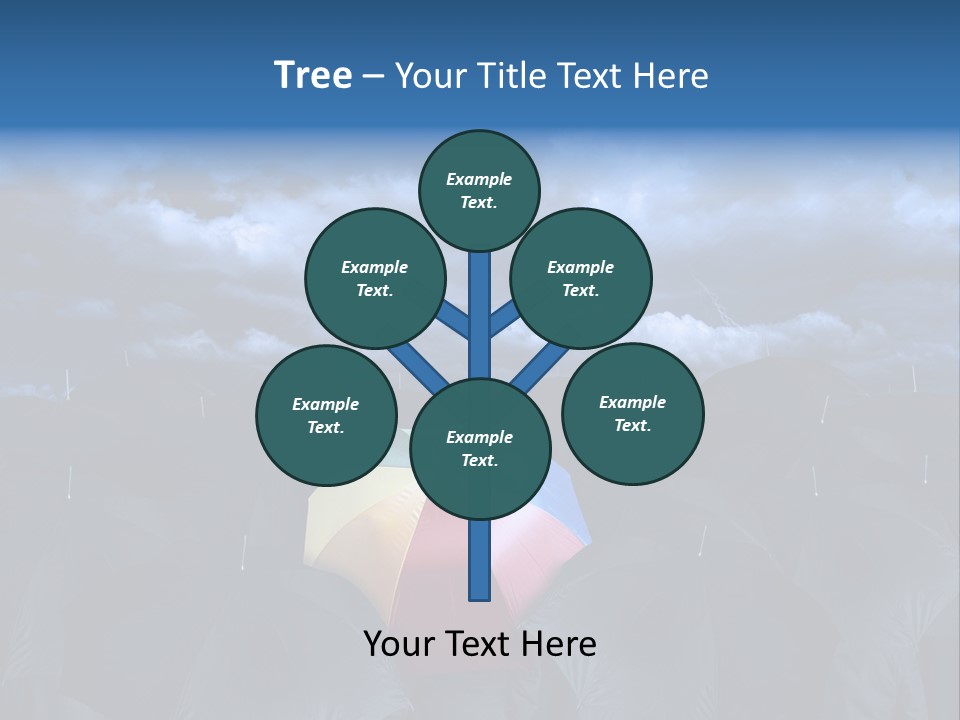 Cloud People Rainbow PowerPoint Template