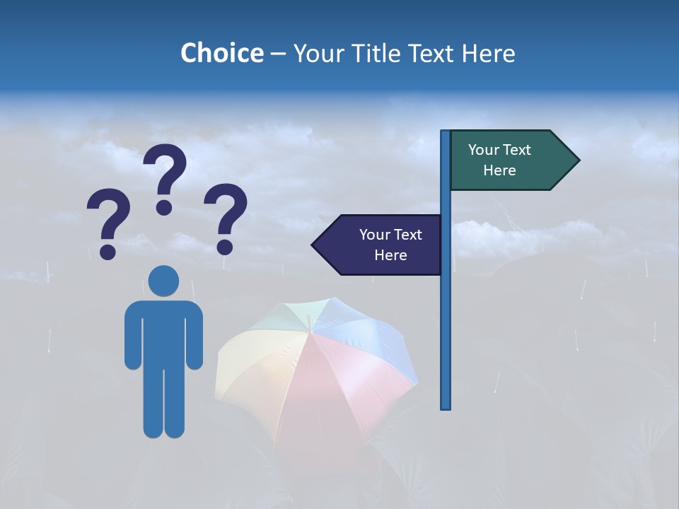 Cloud People Rainbow PowerPoint Template