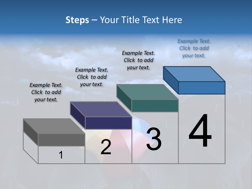 Cloud People Rainbow PowerPoint Template
