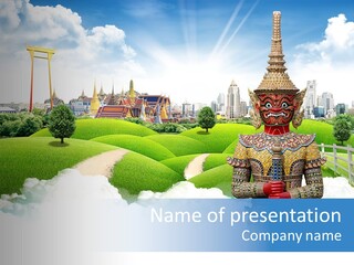 Spirit Pasture Relax PowerPoint Template