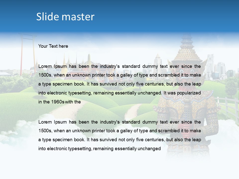 Spirit Pasture Relax PowerPoint Template