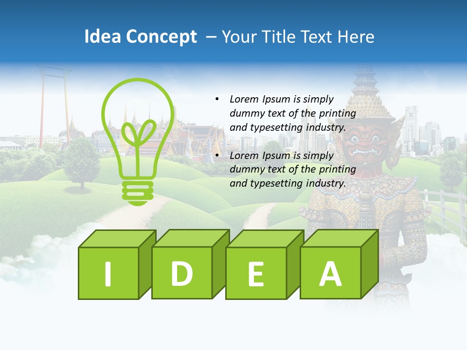 Spirit Pasture Relax PowerPoint Template