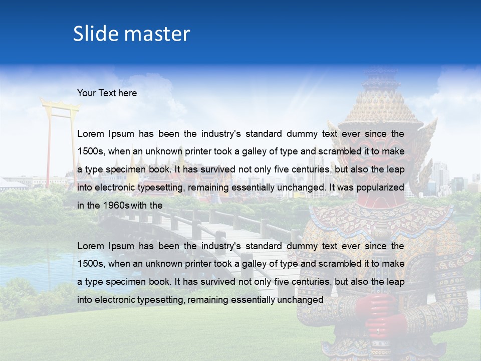 Background Siam Recreation PowerPoint Template