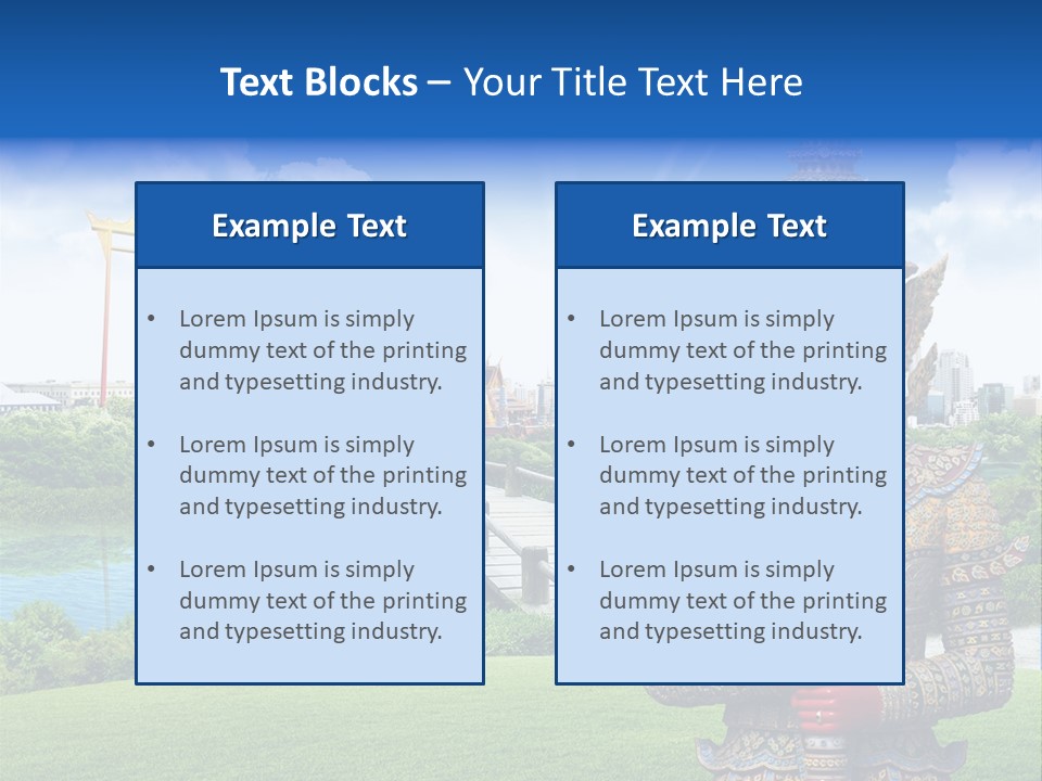 Background Siam Recreation PowerPoint Template