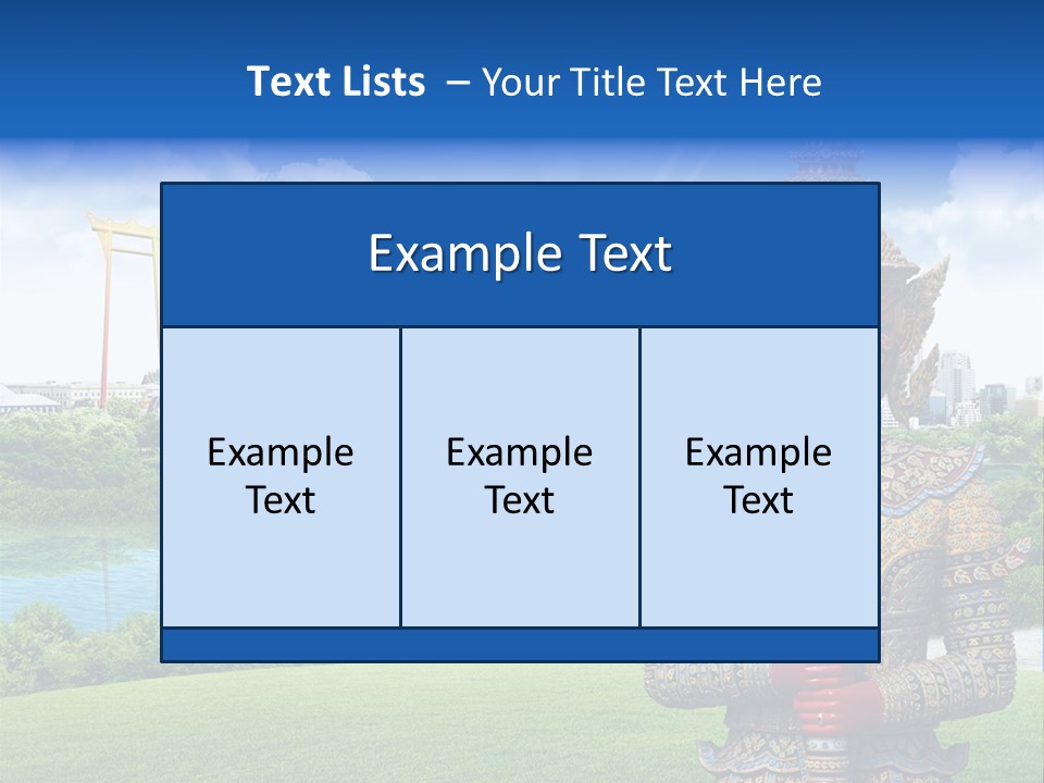 Background Siam Recreation PowerPoint Template