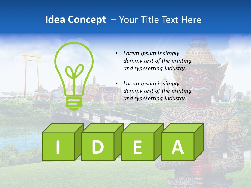 Background Siam Recreation PowerPoint Template