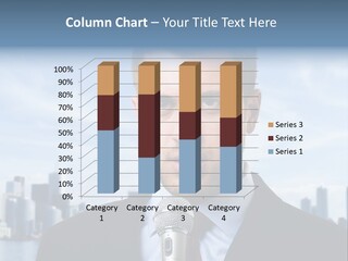 Necktie Skyscrapers Correspondent PowerPoint Template